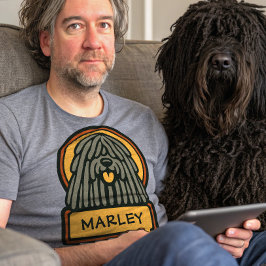 Camiseta Puli Húngaro Sheepdog Adicione Seu Nome De Cães