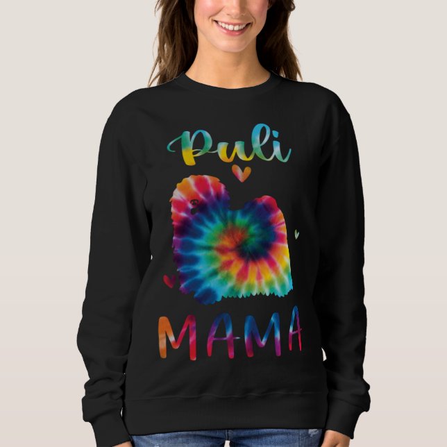 Camiseta Puli Mama Tie Dye Dog Mom Mothers Day (Frente)