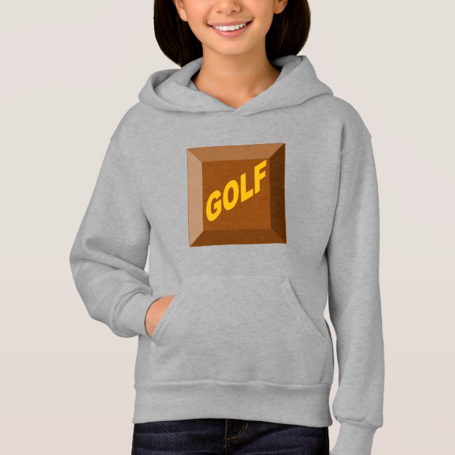 Camiseta Pull à capuche  acier filles CHOCOLAT  GOLF  (Frente)