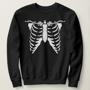 Camiseta Pulmões Loucos Xray Bones Gráfico Horror