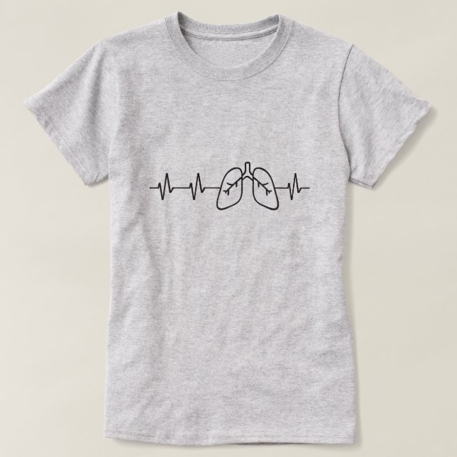 Camiseta Pulmonologia Respiratória Pulmonologia (Frente do Design)