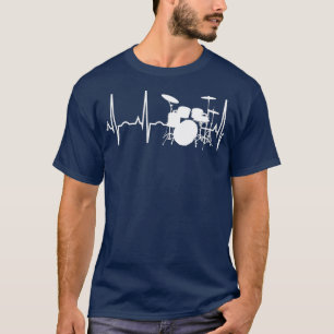 Camiseta Pulsação de Drummer para Drummers Percussionista