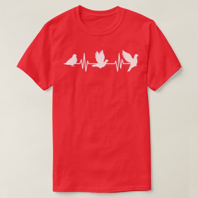 Camiseta Pulsação de Pombo 2 (Frente do Design)