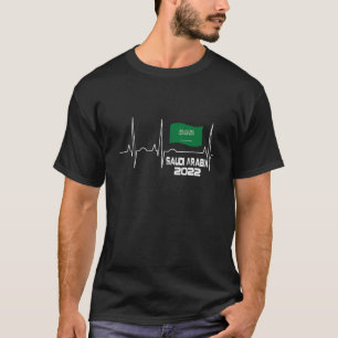 Camiseta Pulsação de Sinalizador de Futebol da Arábia Saudi