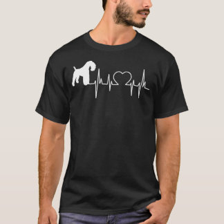 Camiseta Pulsação do Cão de Terrier Azul Kerry