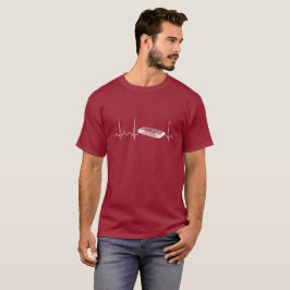 CAMISETA PULSAÇÃO DO CORAÇÃO DA HARMÔNICA