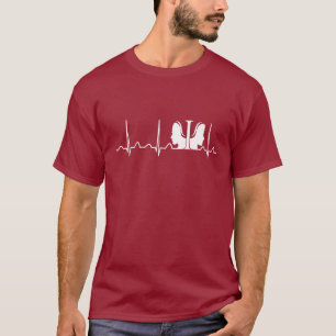 Camiseta Pulsação do coração do psicólogo