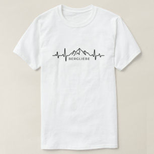 Camiseta Pulsação Montanhas Caminhada EKG Montanha Batiment