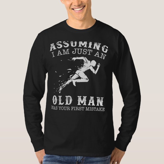 Camiseta Pulsear em Chuckles com Correr Assumindo Que Sou A (Frente)
