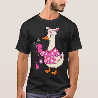 Camiseta Pulseira de Enfermeira de Páscoa de Ganso Engraçad