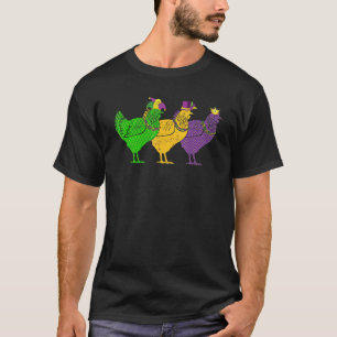 Camiseta Pulseira de Galinha do Carnaval Animais de Festiva