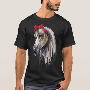 Camiseta Pulseira Fofa de Design de Amante de Cavalos para