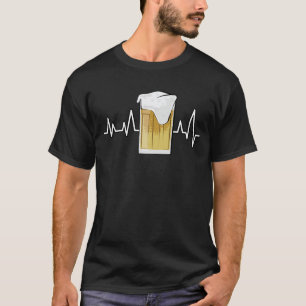 Camiseta Pulso de Batimento Cardíaco - Cerveja