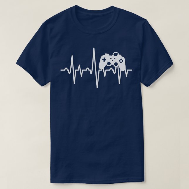 Camiseta Pulso de Controle de Jogo 1 (Frente do Design)