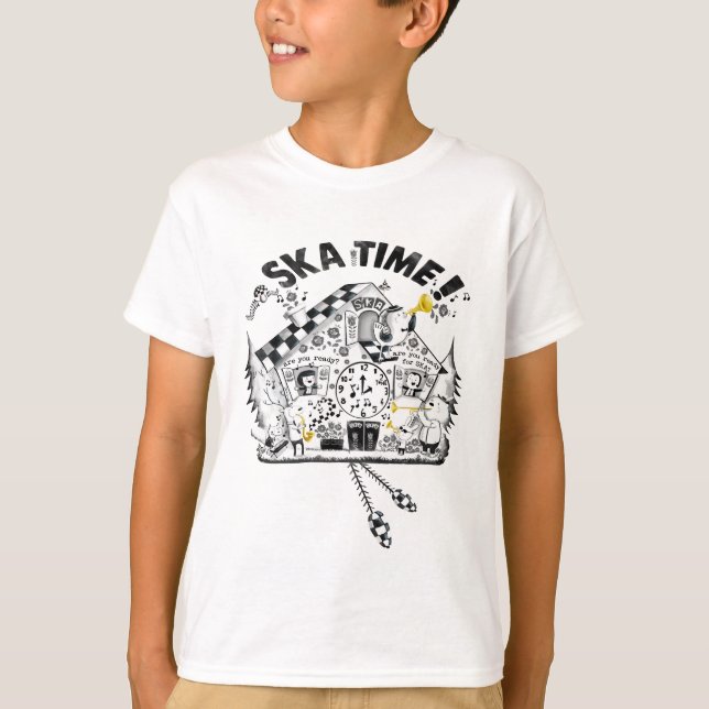 Camiseta Pulso de disparo de cuco do tempo de Ska (Frente)