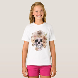 CAMISETA PULSO DE FLOR DA VINTAGEM