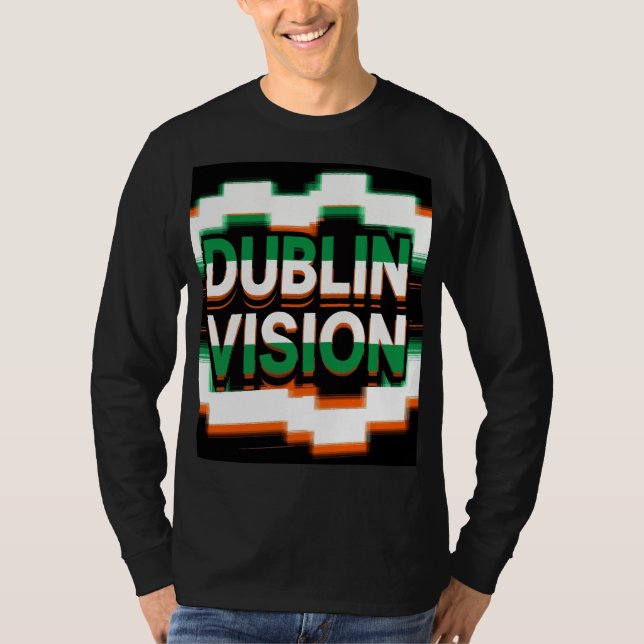 Camiseta Pulso de Pixel Visão de Dublin (Frente)