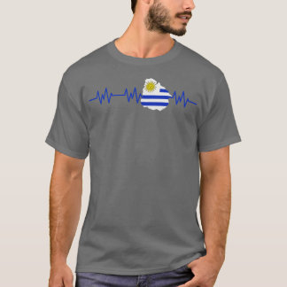 Camiseta Pulso de Sinalizador de Pulso do Uruguai