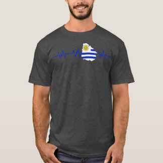 Camiseta Pulso de Sinalizador de Pulso do Uruguai