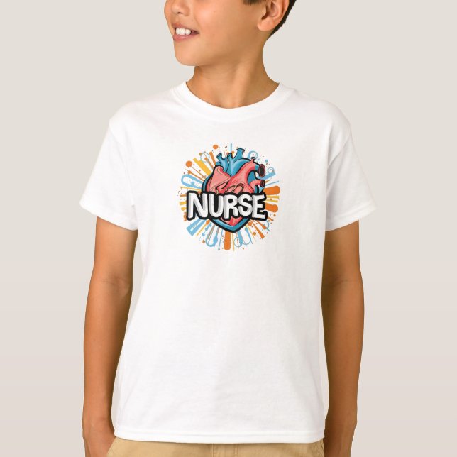 Camiseta Pulso de uma Enfermeira (Frente)