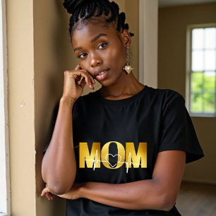 Camiseta Pulso Dourado da Mama Elegante - Presente perfeito