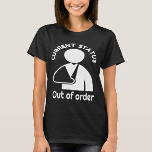 Camiseta Pulso quebrado, Humor de Braço Quebrado Recuperaçã