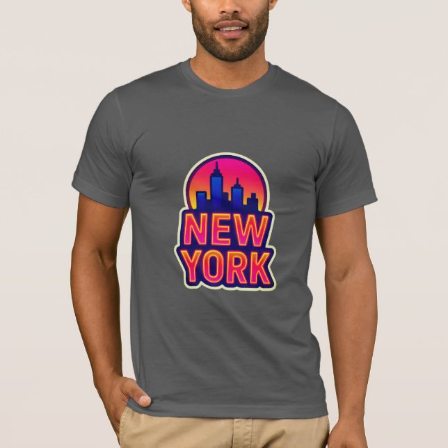 Camiseta Pulso Urbano: Luzes de Nova York (Frente)