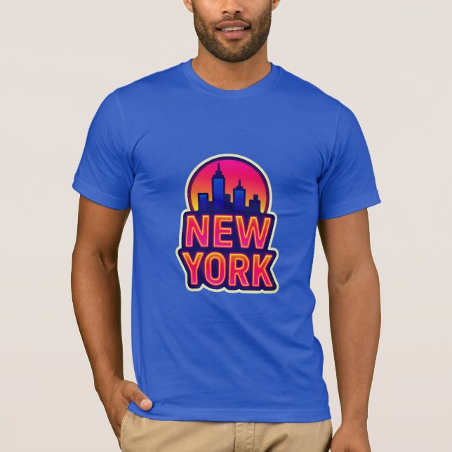 Camiseta Pulso Urbano: Luzes de Nova York (Frente)
