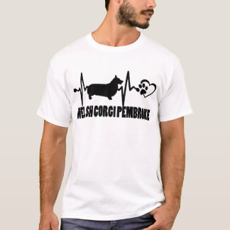 Camiseta Pulso - Welsh Corgi - Camisa-T de Melhor Amigo do