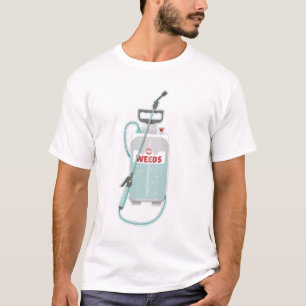 Camiseta pulverizador de ervas daninhas manutenção de jardi