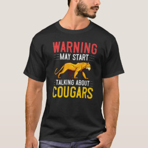 Camiseta Puma Leão da Montanha Animal Cabeça de Gato Felino