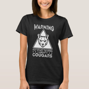Camiseta Puma Leão da Montanha Animal Cabeça de Gato Gatinh