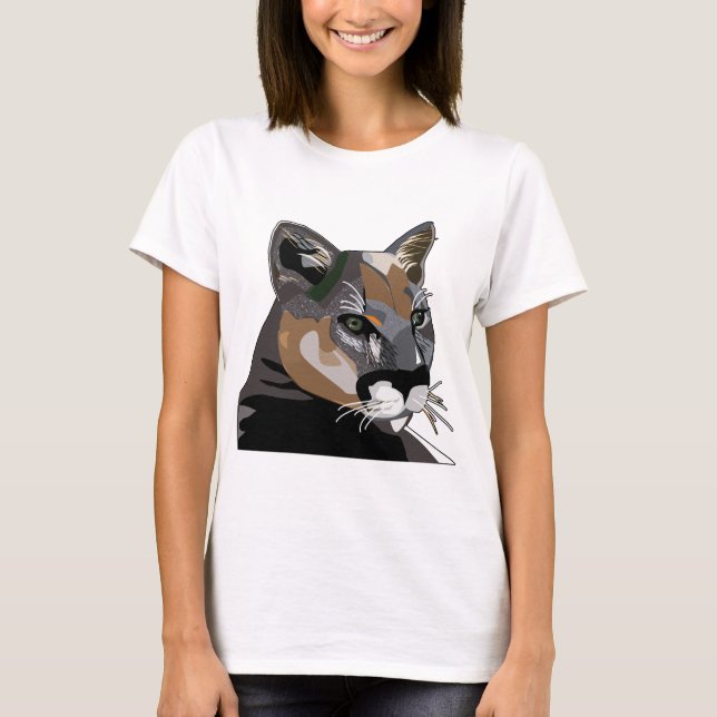 Camiseta Puma, leão de montanha, puma (Frente)