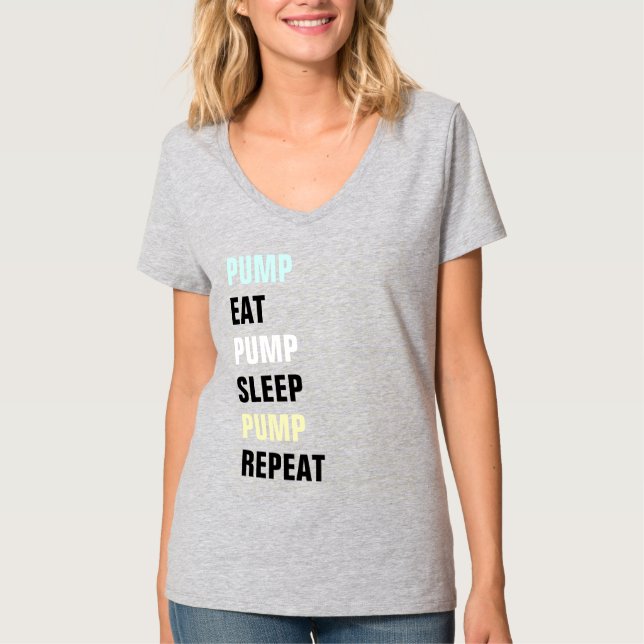 Camiseta "Pump & Repeat" (Frente)