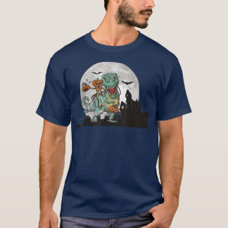 Camiseta Pumpkin Andando Mummy Dinossaur T Re Dia de as Bru