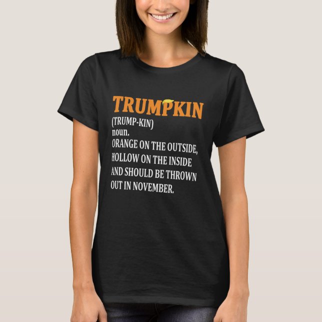 Camiseta Pumpkin Anti Trump (Frente)
