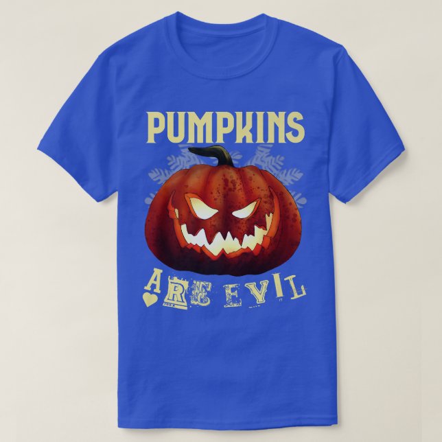 Camiseta Pumpkin assustador do Halloween (Frente do Design)