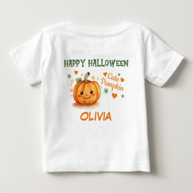 Camiseta Pumpkin Bonito de Halloween (Verso)