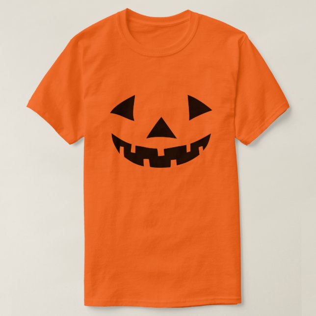 Camiseta Pumpkin Clássico do Halloween Jack-O-Lanterna (Frente do Design)