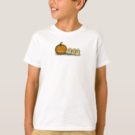 Camiseta Pumpkin com Três Fantasmas Loucos