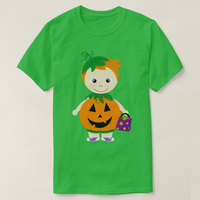 Camiseta Pumpkin Costume Boy Skype Vermelho Claro (Frente do Design)