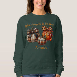 Camiseta Pumpkin da Fall Season na Patch Sweatshirt