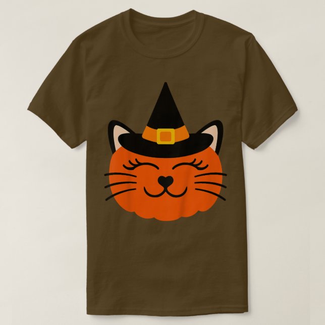 Camiseta Pumpkin de bruxa de Halloween para garotas Toddler (Frente do Design)