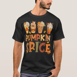 Camiseta Pumpkin de Café de Queda Arroz de Design de outono