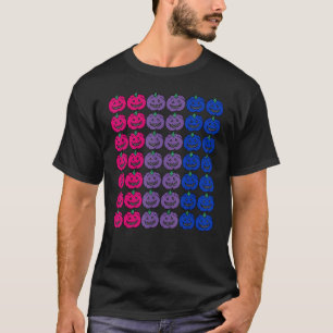 Camiseta Pumpkin De Halloween Bisexual Lgbtq Para Gay Bi Ha