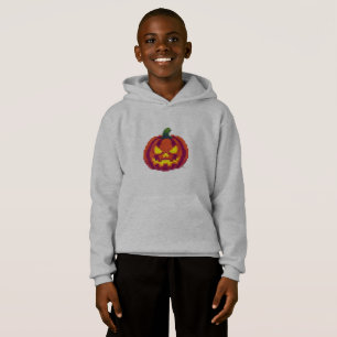 Camiseta Pumpkin de Halloween - Desenho Spooky Retro De 8 B