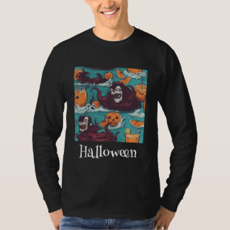 Camiseta Pumpkin de Mau do Assustador do Halloween