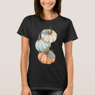 Camiseta Pumpkin de Pastel de Coloração Cuada da Época de o