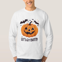 Camiseta Pumpkin de vamos de Bateria de Halloween