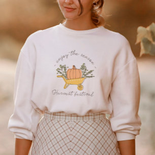 Camiseta Pumpkin e Folhas de outono